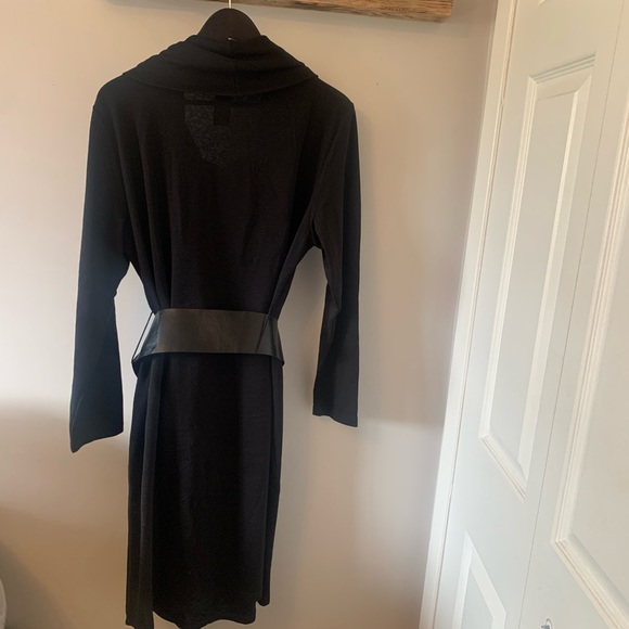 NWOT / Lemmie for Nina Leonard / Cowl Neck / Sweater Dress / Belted - Picture 9 of 10